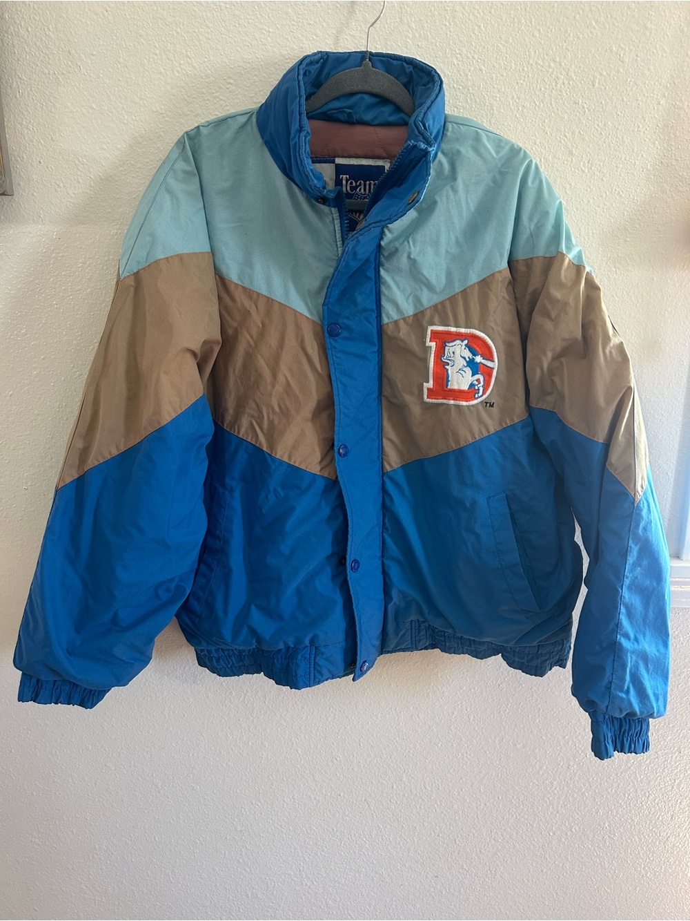 Vintage 90s Logo 7 NFL Denver Broncos Starter Jacket Mens Size L